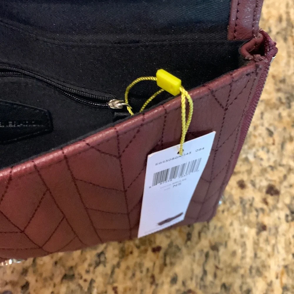 BCBG envelope, faux leather, burgundy, clutch, NWT | offer in description